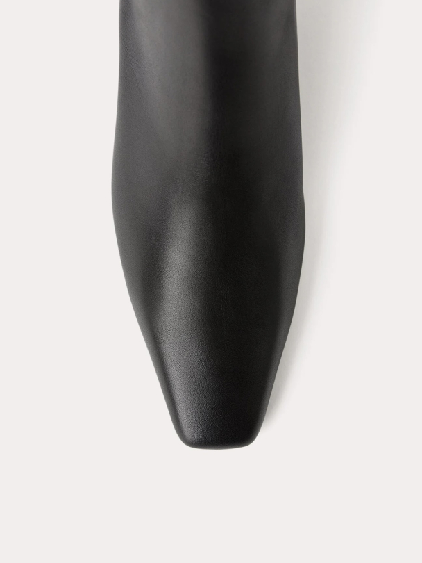 The Mid Heel Leather Boot - Image 5