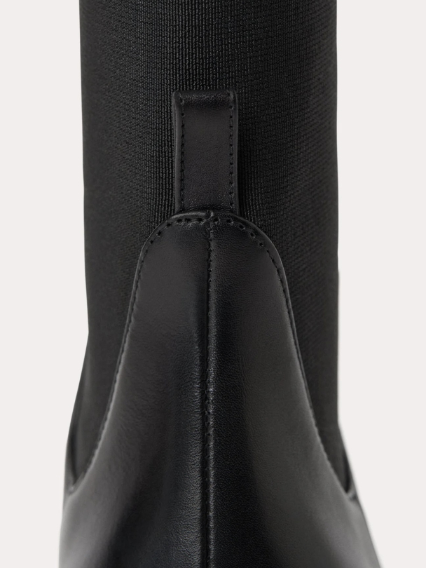 The Mid Heel Leather Boot - Image 6