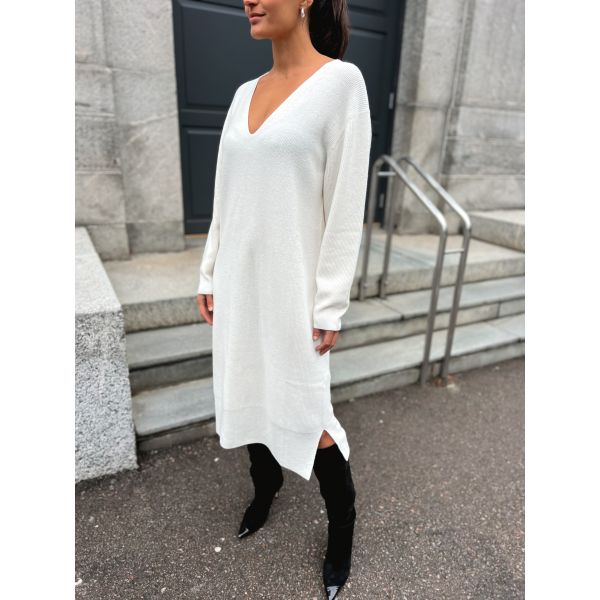 Sand Knit Dress - White 