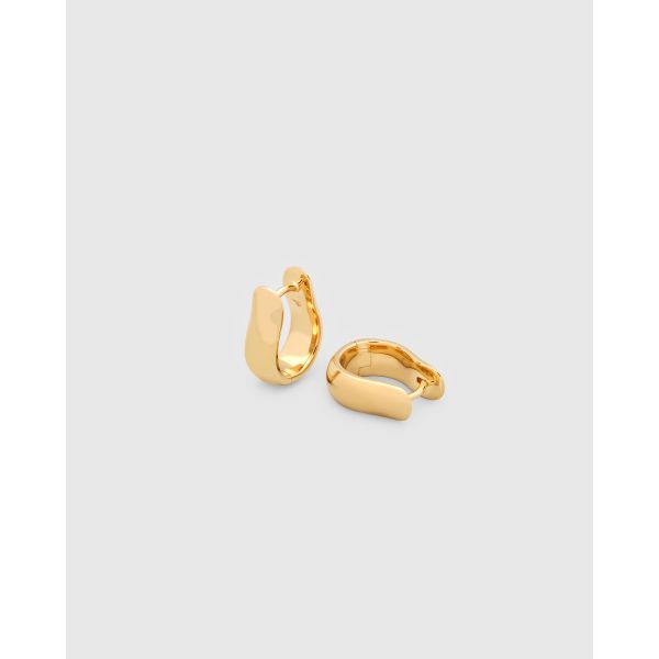 OYSTER HOOPS SMALL GOLD