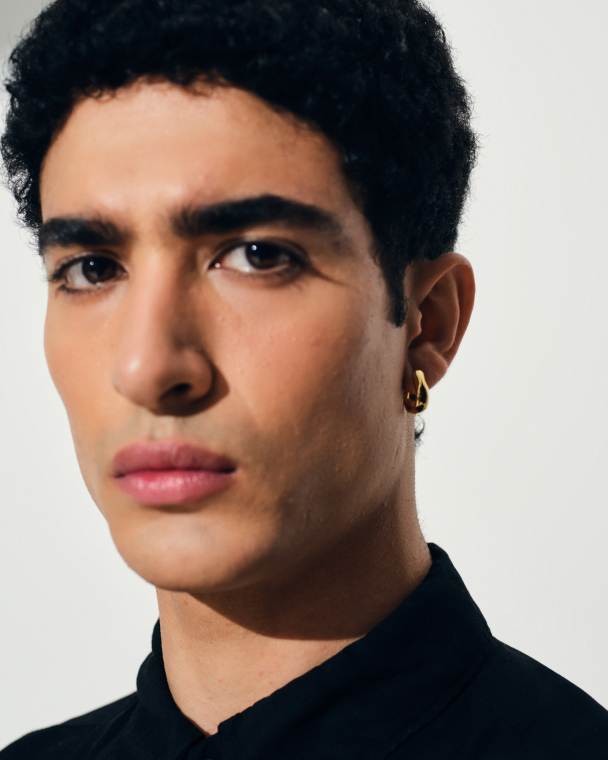 OYSTER HOOPS SMALL GOLD - Image 2