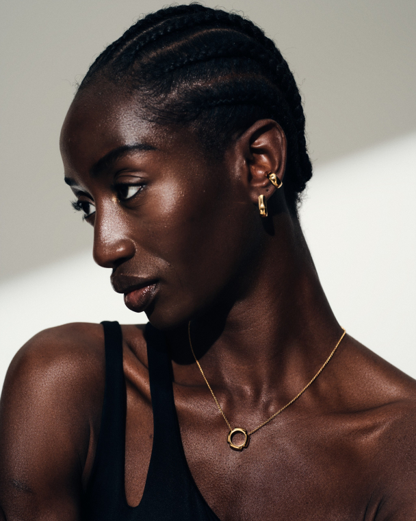 OYSTER HOOPS SMALL GOLD - Image 4