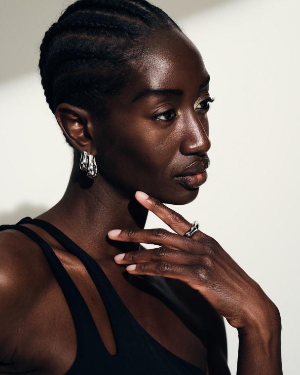 OYSTER HOOPS MEDIUM SILVER - Image 2