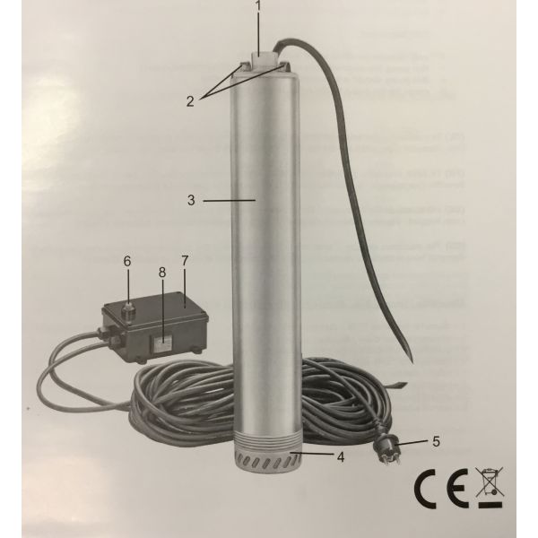 Brønnpumpe for Trommelfilter 900w