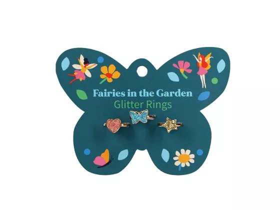Glitter-ringer - Fairies in the Garden 