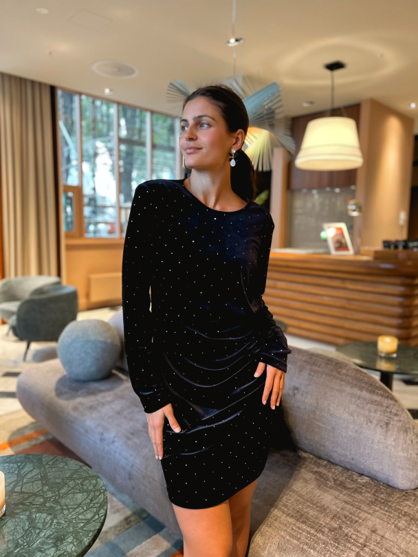 Clio Dress - Diamond Velvet - Image 9