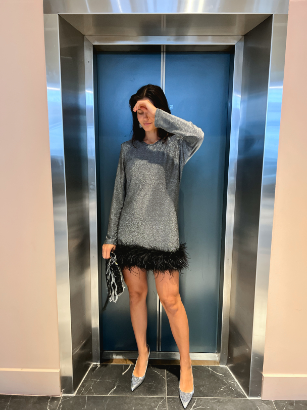 Fia Dress - Silver Glitter  - Image 9