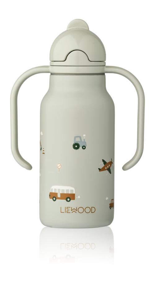 Liewood | Kimmie Bottle 250 ml - Vehicles/Dove Blue