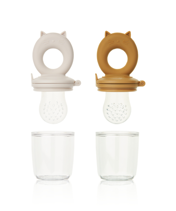 LIEWOOD - MIRANDA FOOD FEEDER 2-PK SANDY/GOLDEN CARAMEL - Image 3