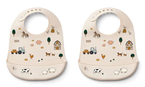 Liewood | Tilda Smekke Silikon 2-pk - Farm/Sandy