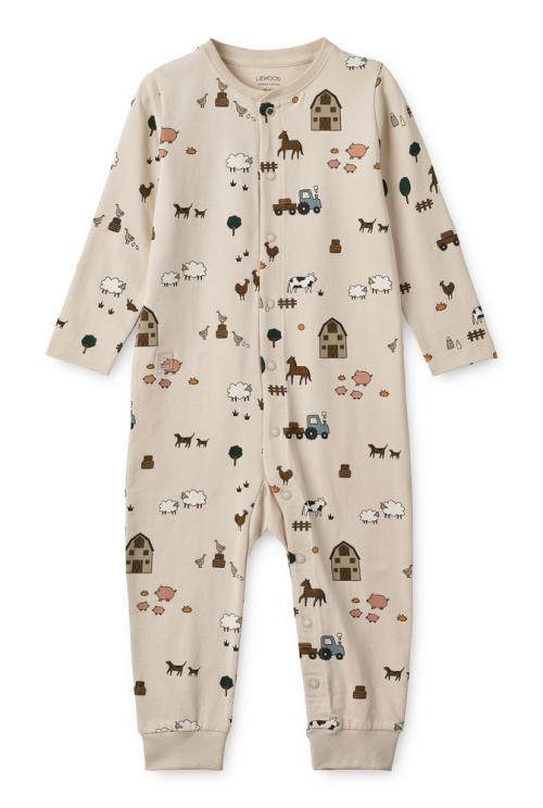 LIEWOOD - BIRK PYJAMAS FARM/SANDY