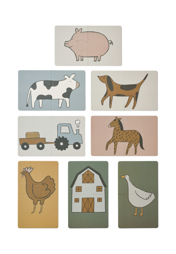 Liewood | Brett Puzzle Beginner - Farm/Sandy - Image 3