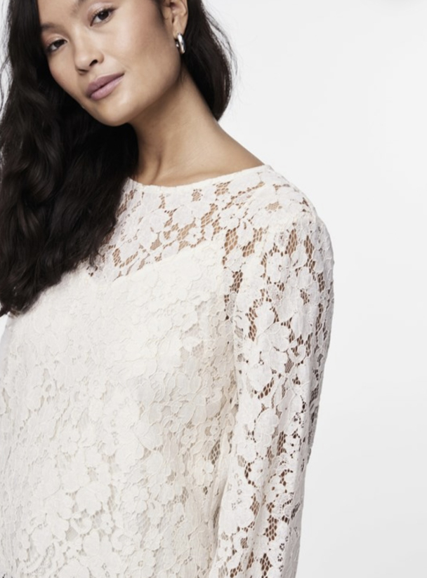 Perla Lace Top - Whitecap Gray - Image 2