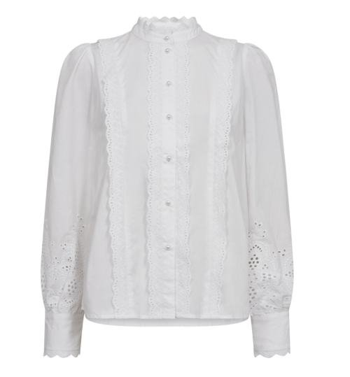 Ally Anglaise Pearl Shirt | Ally CC Anglaise Pearl Shirt fra Co´Couture