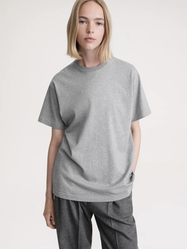 Straight Cotton Tee - Image 1