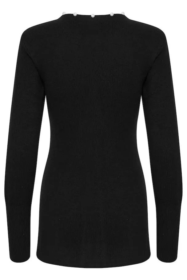 Manzi Wool Pearly Cardigan - Black  - Image 2