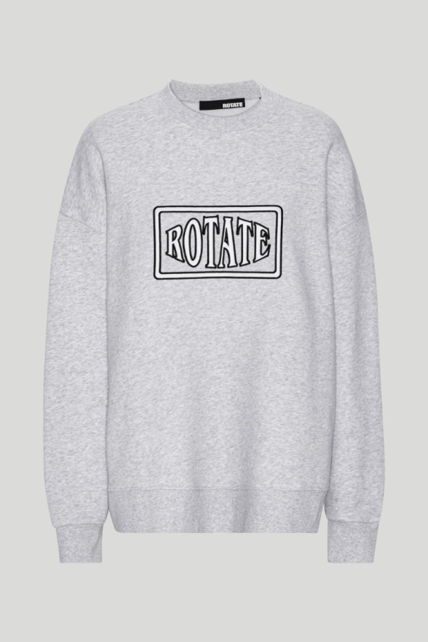 Sweat Crewneck Whit Logo - Light Grey Melange - Image 4