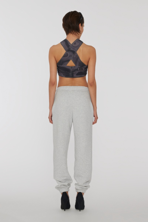 Sweatpants Whit Logo - Light Grey Melange - Image 2