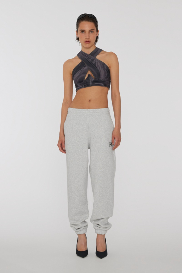 Sweatpants Whit Logo - Light Grey Melange - Image 5
