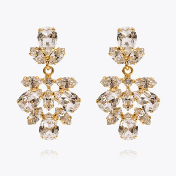 Isabel Earrings - Gold/Crystal