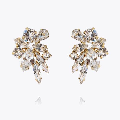 Talia Earcuffs Clips - Gold Crystal