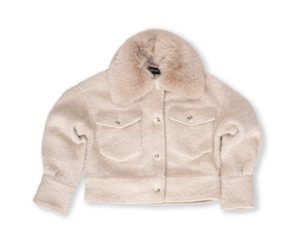 Charlie Jacket Wool Boucle Thick - Crème - Image 2