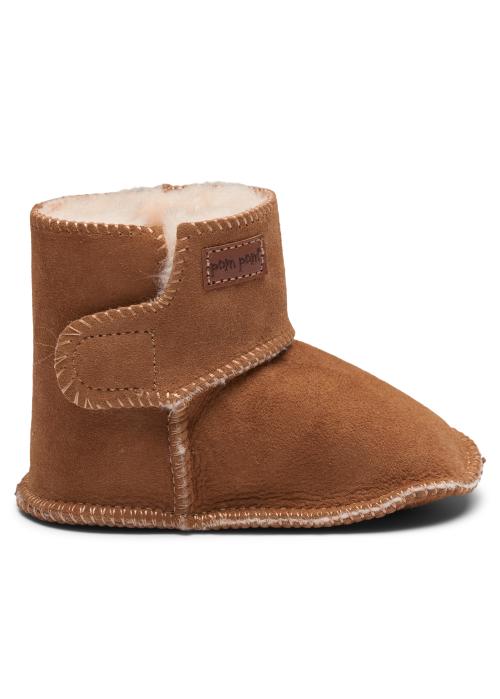 POM POM - BOOTY SHEEPSKIN CAMEL