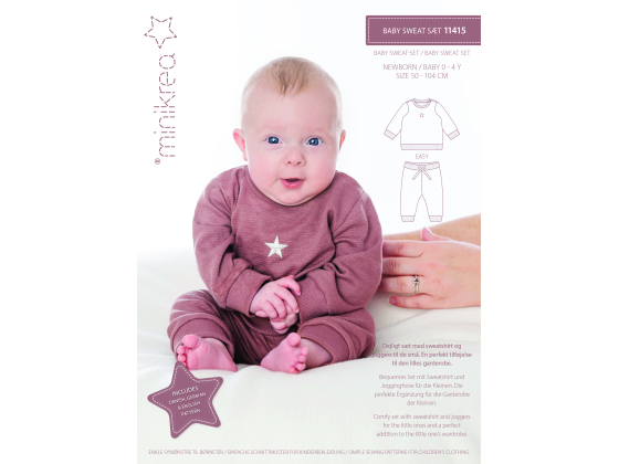 Minikrea Symønster - Baby Joggedress