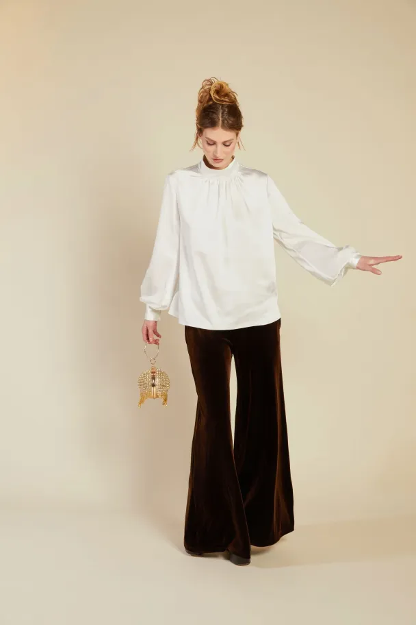 LINE OF OSLO Bertine Satin Blouse - Image 1