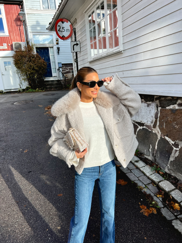 Charlie Jacket Wool Boucle Thick - Crème - Image 8