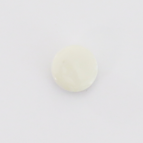 Knapp med kanal - Naturhvit - 13mm
