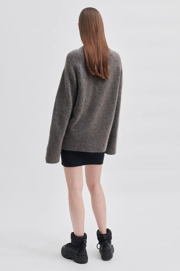 Brookline Knit Raglan O-Neck - Major Brown - Image 2