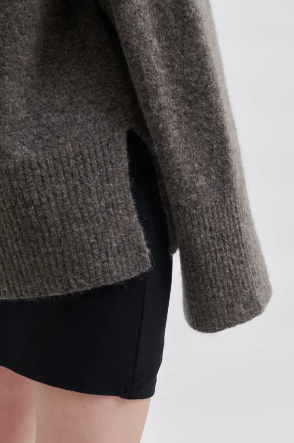 Brookline Knit Raglan O-Neck - Major Brown - Image 5