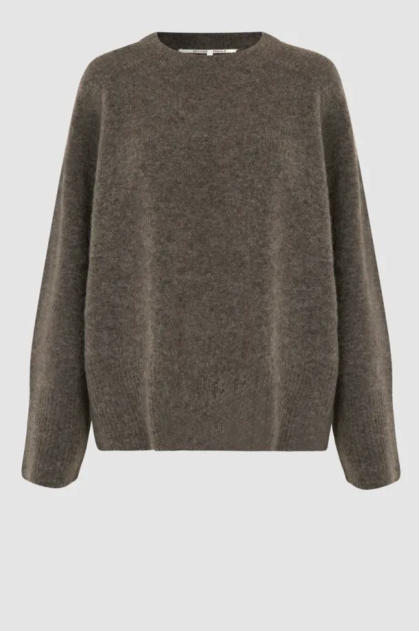 Brookline Knit Raglan O-Neck - Major Brown - Image 6