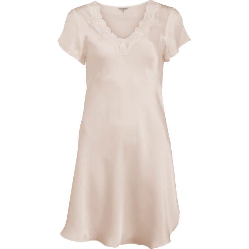 Lady Avenue Pure Silk Nightgown w. Lace - 5 farger
