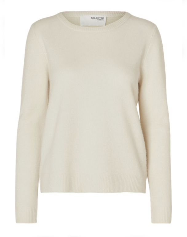 Manila Knit Cashmere O-neck - Birch - Image 2