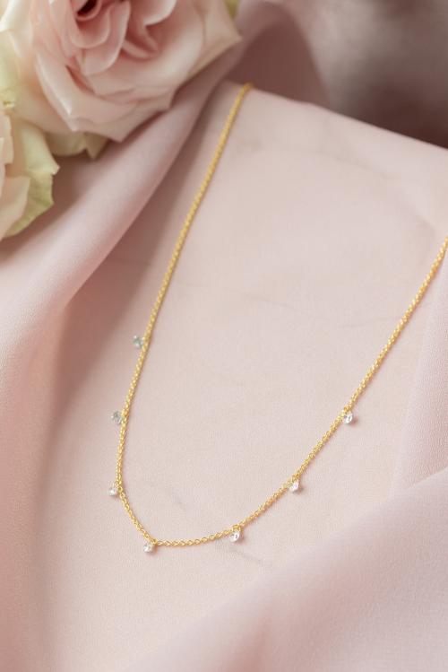 Daisy necklace - Clear