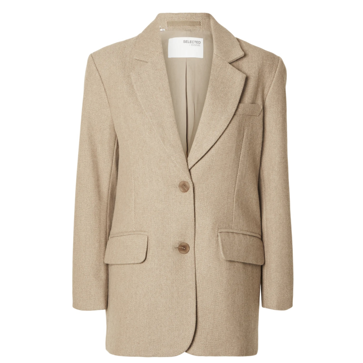 Britt Oversize Blazer - Cornstalk Selected Femme - Seven Tønsberg