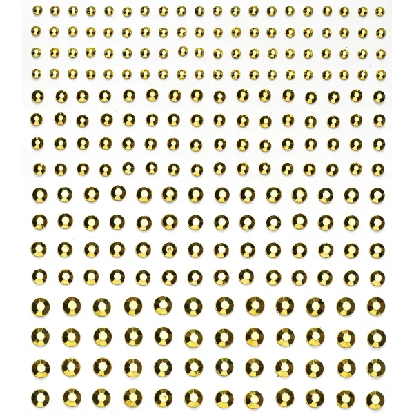 Rhinestone stickers gull metallic