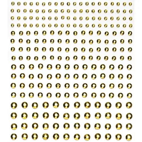 Rhinestone stickers gull metallic