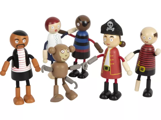 Bending Dolls Pirate Figures | Dolls | Wood