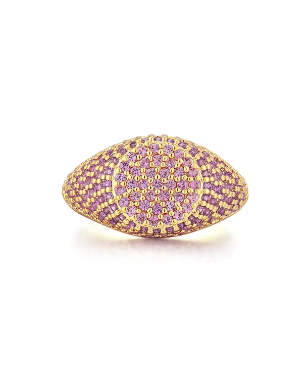 LUV AJ Pave Signet Ring - Image 2