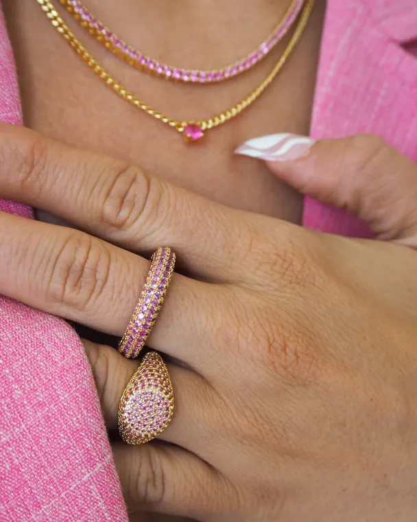 LUV AJ Pave Signet Ring - Image 3