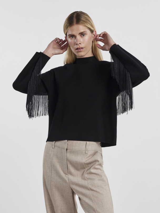 Y.A.S Fringa Knit Pullover - Image 1