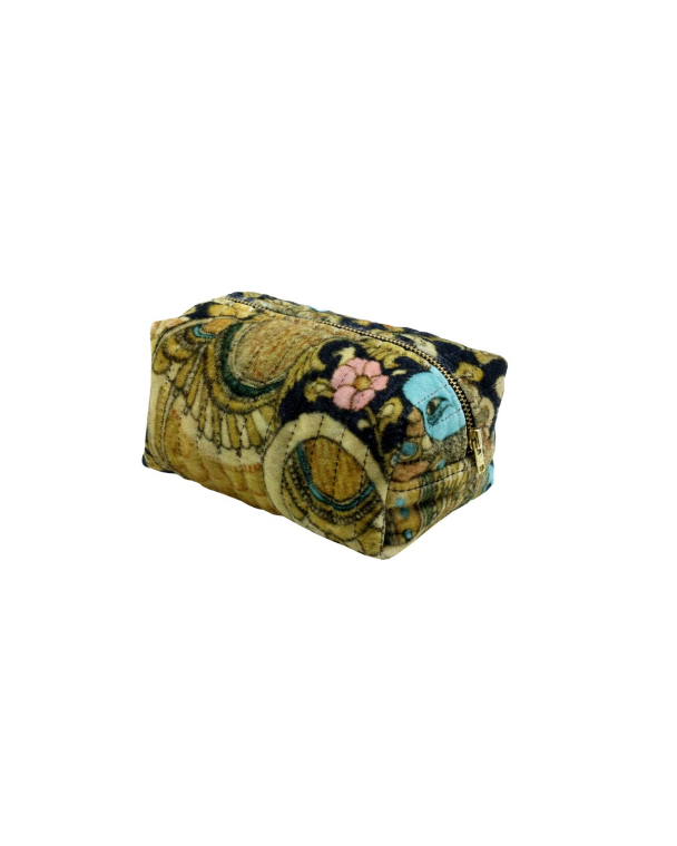 Makeup Bag Velvet  - Peacock