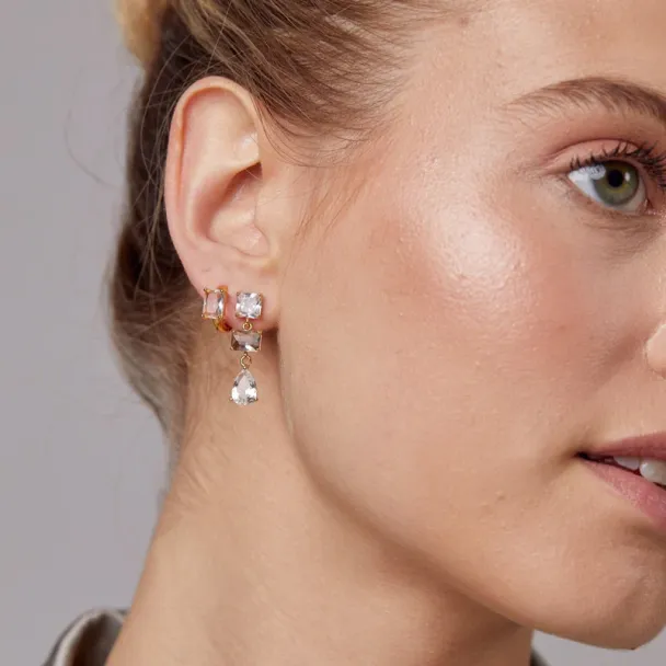 ORELIA Mixed Stone Crystal Drop - Image 2