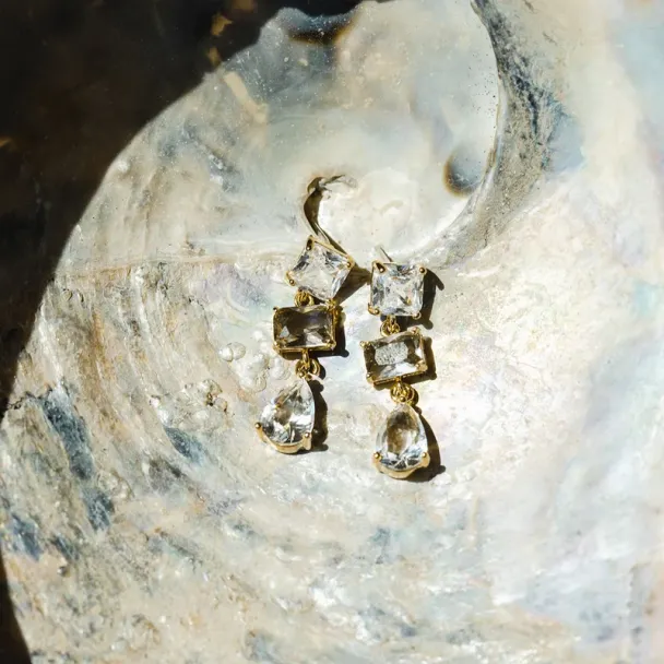 ORELIA Mixed Stone Crystal Drop - Image 3