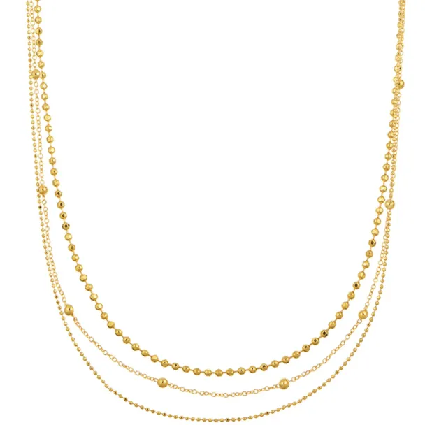 ORELIA Fine Chain Row Necklace - Image 1