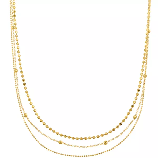 ORELIA Fine Chain Row Necklace