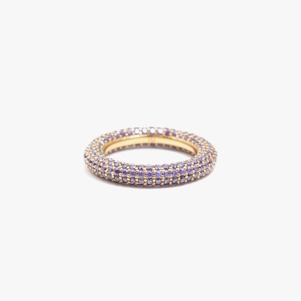 Colorful Ring Lilac - Gold